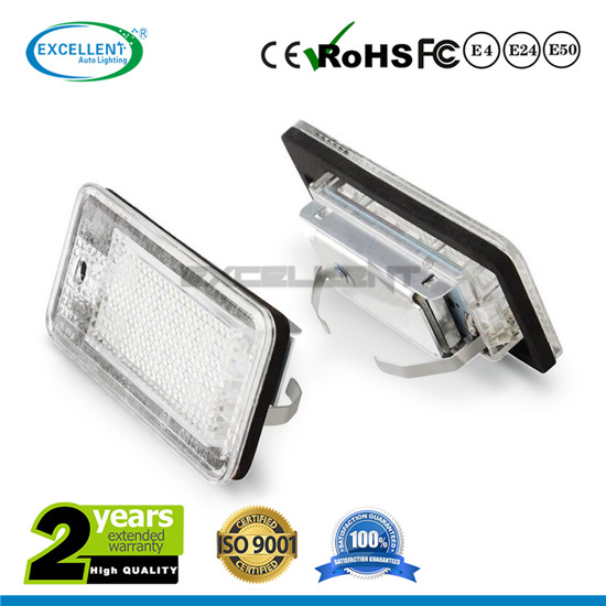 thumbnail interactive-video image 1 of Audi Q7 LED License Plate Light Units – 18 SMD, 5500K Xenon White, CAN Bus Error Free 1 of 3
