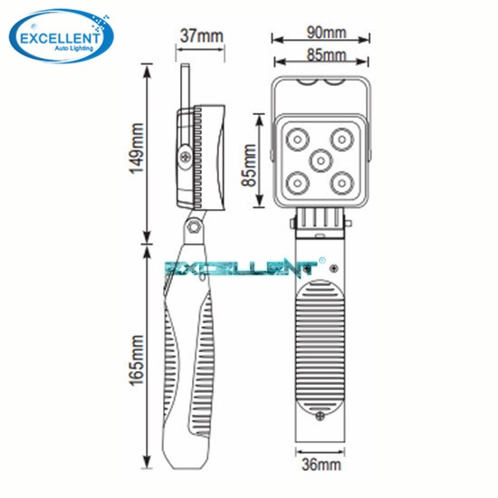 15W LED Rechargeable Inspection Lamp(built-in battery)