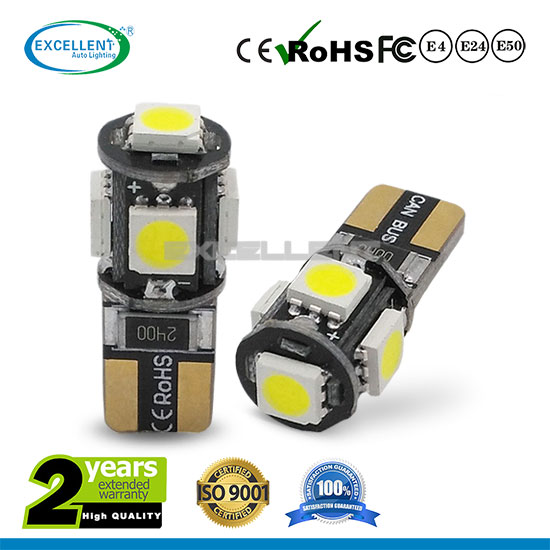 High Quality and Upgraded T10 5 5050SMD Canbus
