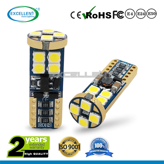 High Brightness T10 12W 3030SMD Canbus