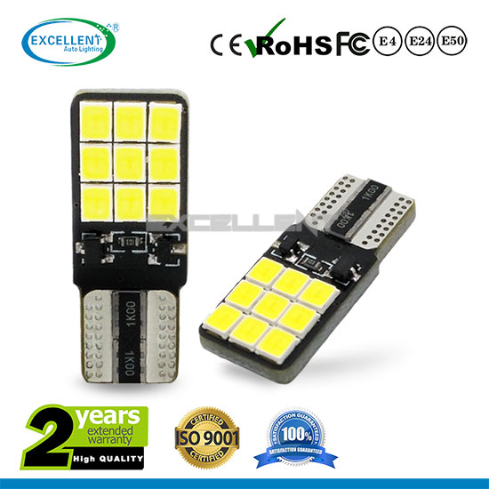 High Brightness T10 18 2835SMD Canbus(No polarity)