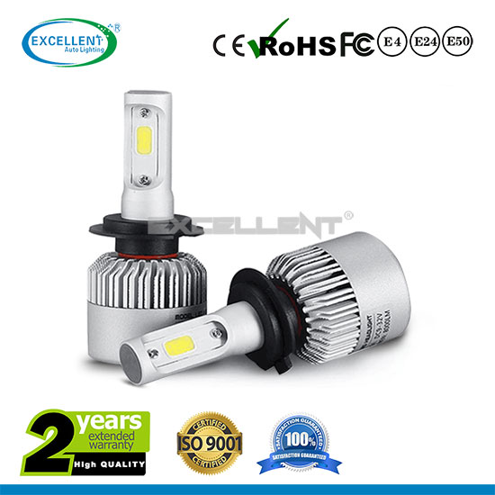 S2 72W 8000lm COB LED Headlight Kit