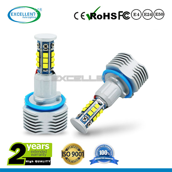 thumbnail image 2 of Alla Lighting 2x40W H8 CREE Error Free LED – BMW Halo Ring Angel Eyes Marker Lights 2 of 6