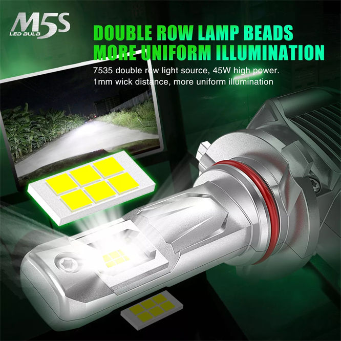 All in one M5S 90W 16000lm H7 H4 LED Headlight H8 H11 HB3 9005 HB4 9006 H13 9004 9007