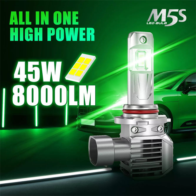 All in one M5S 90W 16000lm H7 H4 LED Headlight H8 H11 HB3 9005 HB4 9006 H13 9004 9007