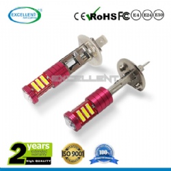 H1/H3 11 7020SMD with Diamond Lens Fog Lamp(Red Aluminum)