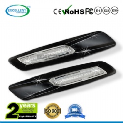 BMW LED Glossy black chromed Sidemarker            (clear len)